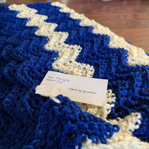 Made by Grandma Other - Made by Grandma - Hand Crocheted Single Blanket